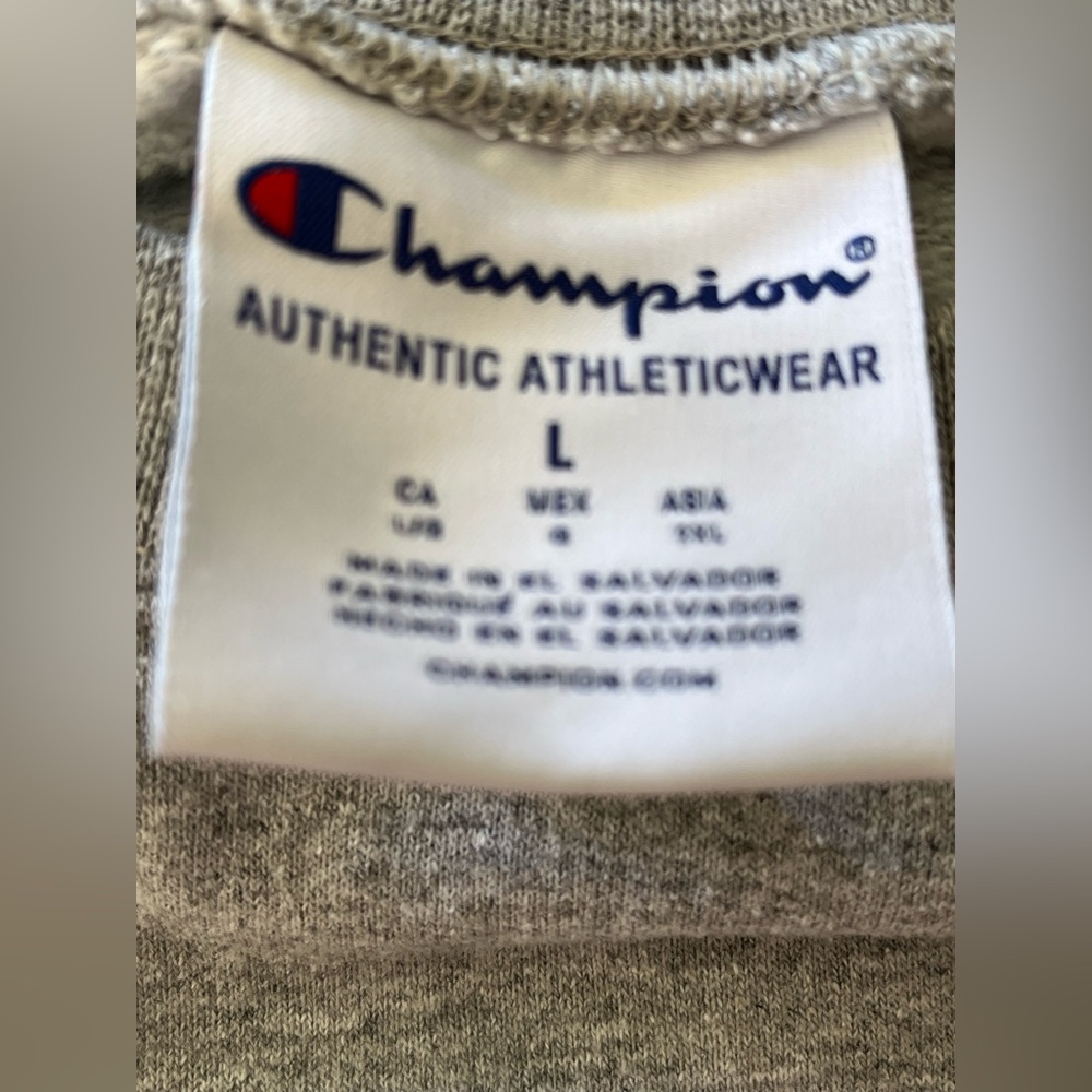 Champion Authentic Athleticwear Gray Georgia Bulldog SweatShirt Size Large - Picture 9 of 11